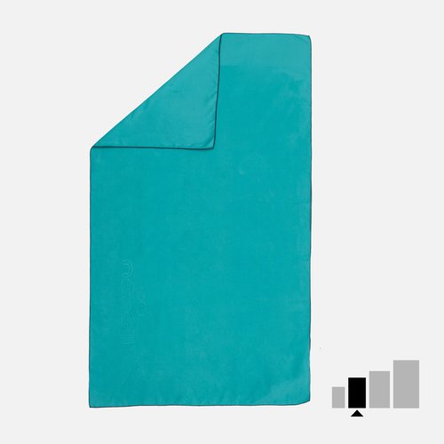 Nabaiji Mikrofaser-Handtuch Größe M 60 × 80 cm - petrol