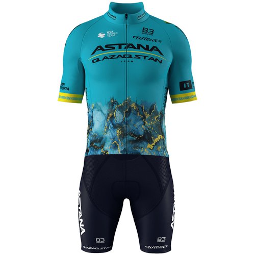Biemme Set (Radtrikot + Radhose) ASTANA QAZAQSTAN 2024 Set (2 Teile), für Herren,