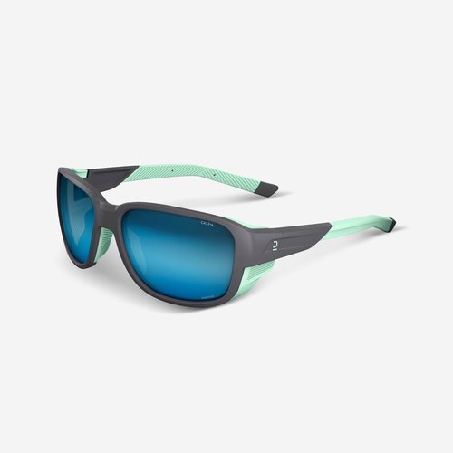 Quechua Sonnenbrille Damen/Herren Kategorie 2–4 photochrom Wandern - MH570 grau/grün