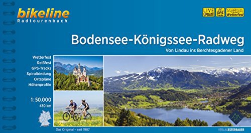 Esterbauer Bikeline: Bodensee-Königssee-Radweg. Von Lindau ins Berchtesgadener Land, wetterfest/reißfest
