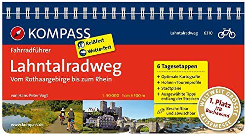 Kompass KOMPASS Fahrradführer Lahntalradweg, Vom Rothaargebirge bis zum Rhein: Fahrradführer mit Routenkarten im optimalen Maßstab.