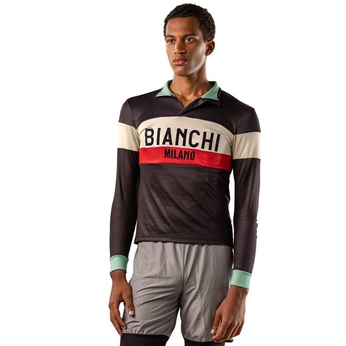 Bianchi Milano Lifestyle Gravel Langarmtrikot, für Herren