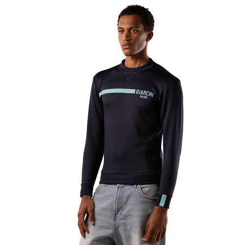 Bianchi Milano Sweatshirt Scuba Stripe, für Herren