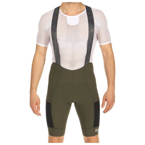 Bianchi Milano Tech Gravel kurze Trägerhose, für Herren