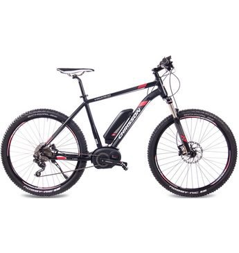 CHRISSON E-Bike »E-Mounter 2.0«, 10 Gang Shimano Deore RD-M615-SGS Schaltwerk, Kettenschaltung, Mittelmotor 250 W