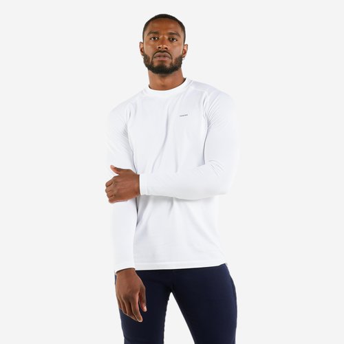 Tribord Segelshirt langarm Herren UV-Schutz 500 weiss