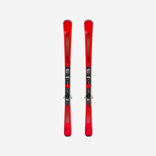 Wedze Ski Herren mit Bindung Piste - Boost 500 rot