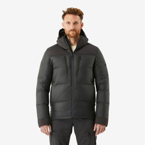 Forclaz Daunenjacke Herren Kapuze bis -20 °C Trekking - MT900 schwarz