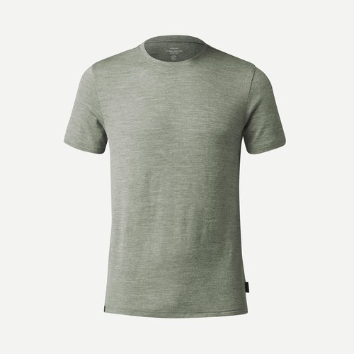 Forclaz Merinoshirt Herren kurzarm Backpacking - Travel 500 khaki