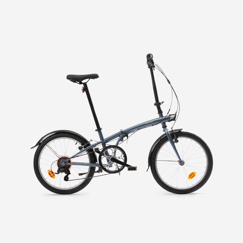 Btwin Klapprad 20 Zoll Fold 120 grau