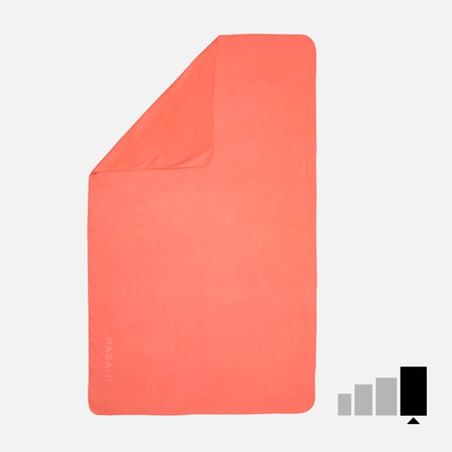 Nabaiji Mikrofaser-Handtuch Größe XL 110 × 175 cm - koralle