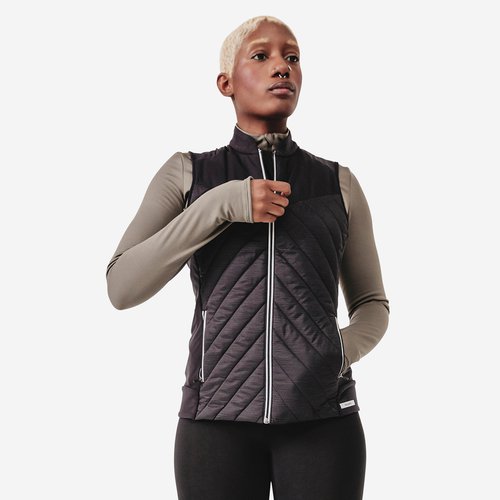 Kiprun Laufweste Damen warm schwarz
