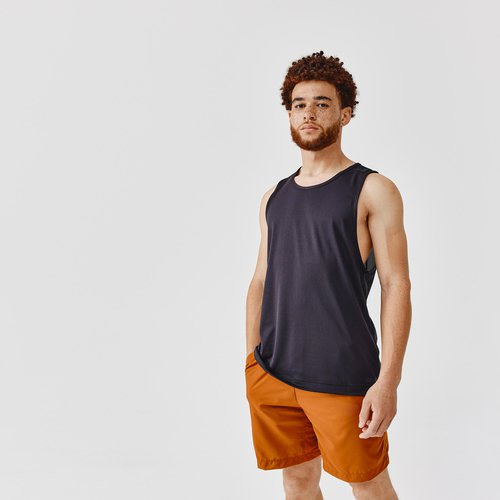 Kalenji Lauf-Tanktop Herren atmungsaktiv - Dry schwarz