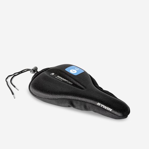Decathlon Sattelbezug Memoryfoam 500 Größe L schwarz