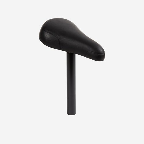 Btwin Sattel schwarz 16 Zoll Fahrrad + Sattelstütze 26 mm schwarz
