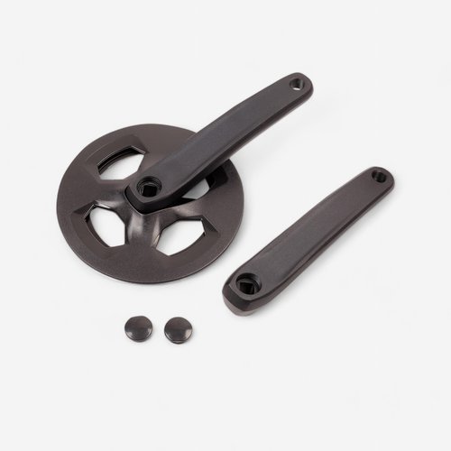 Riverside Kurbelgarnitur 1fach 38 Zähne Vierkant 170 mm Alu schwarz
