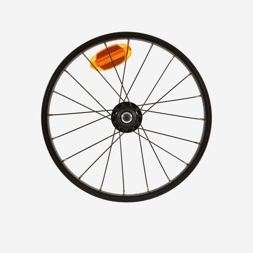 Btwin Hinterrad 16 Zoll Kinderfahrrad Freilauf 11 Zähne schwarz+schwarze Speichen