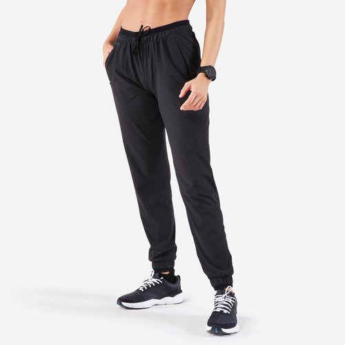 Kalenji Laufhose lang atmungsaktiv Dry Damen schwarz