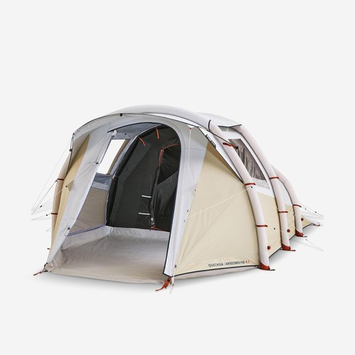Quechua Familienzelt aufblasbar - Air Seconds 4.1 Fresh & Black für 4 Personen 1 Kabine