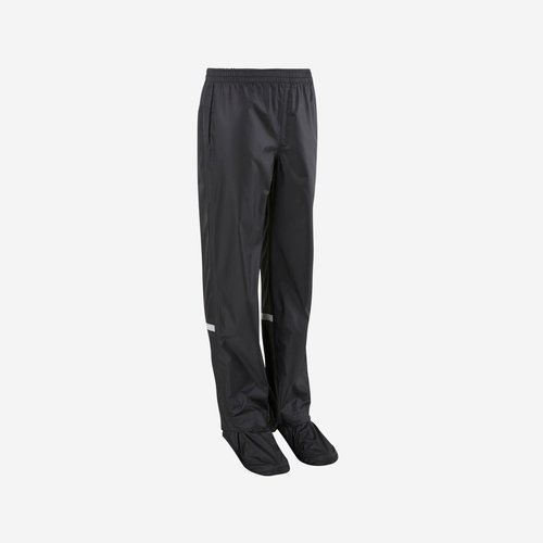 Btwin Fahrrad Regenhose 500 Kinder schwarz