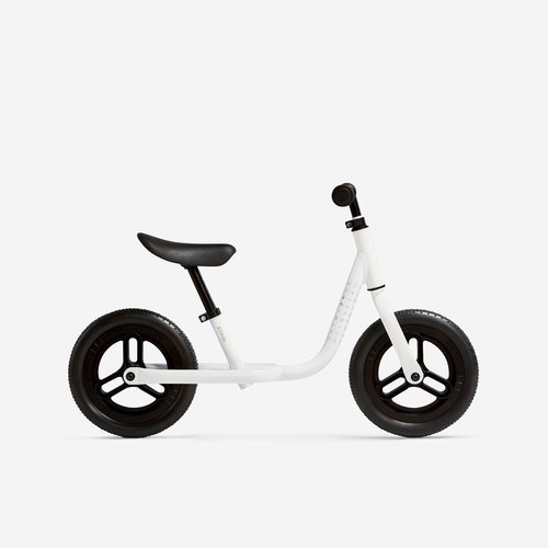 Btwin Laufrad Kinder 10 Zoll Runride 100 weiß/schwarz