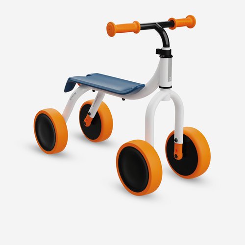 Btwin 2 in 1 Lauf- und Rutschrad Evolutive Ride weiß/orange