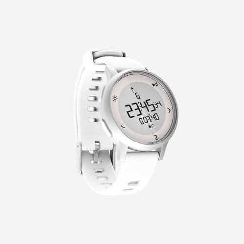 Decathlon Laufuhr Stoppuhr Intervalltraining - W500S weiss