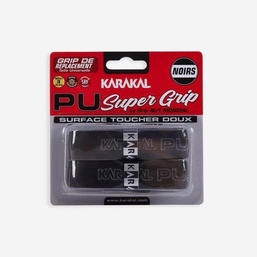 Karakal Squash Griffband - PU Super Grip 2er Pack schwarz