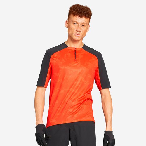Rockrider Radtrikot MTB kurzarm EXPL 500 Herren rot