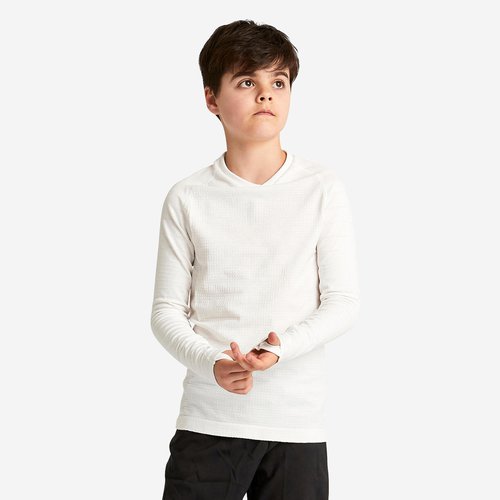 Kipsta Kinder Fußball Funktionsshirt langarm ‒ Keepdry 500 weiß