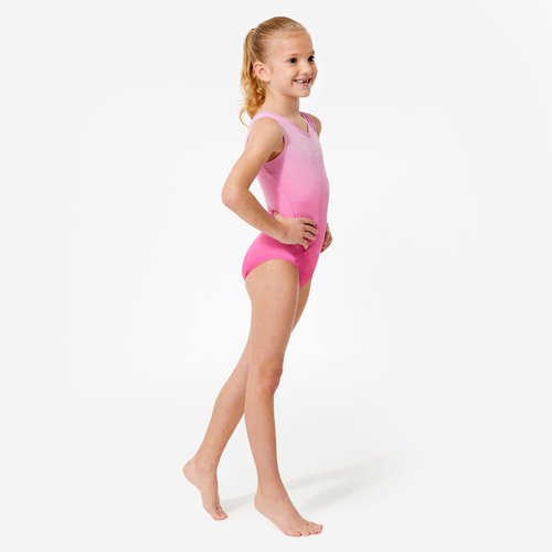 Domyos Ärmelloser Gymnastikanzug Turnanzug Mädchen - rosa