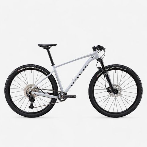 Rockrider Mountainbike Race 700 XC Shimano Deore Aluminiumrahmen Grau