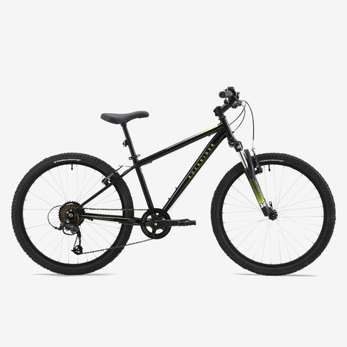Rockrider Kinderfahrrad Mountainbike 24 Zoll Rockrider Expl 500 schwarz