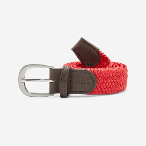 Inesis Golf Gürtel elastisch geflochten - rot