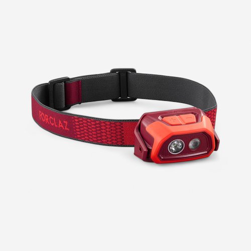 Forclaz Stirnlampe wiederaufladbar USB v3 - HL500 300 lm rot