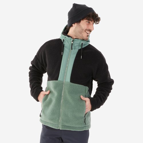 Quechua Fleecejacke Herren warm Winterwandern - SH900 grün