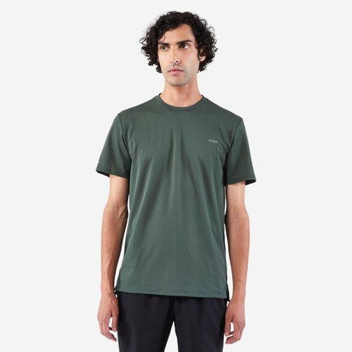 Kiprun Laufshirt kurzarm Herren atmungsaktiv - Run 500 Dry dunkelgrün