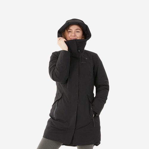 Quechua Parka Damen bis -10 °C wasserdicht Wandern - NH500 schwarz