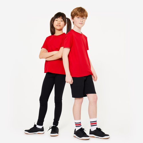 Domyos T-Shirt Kinder Baumwolle - rot