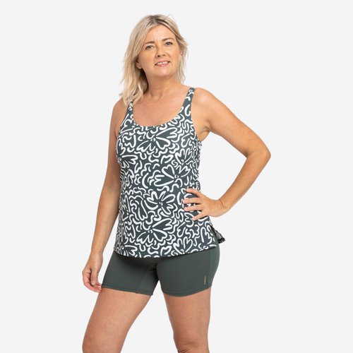 Nabaiji Badeanzug Tankini Shorty Damen - Heva Ondu khaki