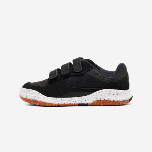 Decathlon Sportschuhe Kinder Klettverschluss Leder - Playventure City schwarz