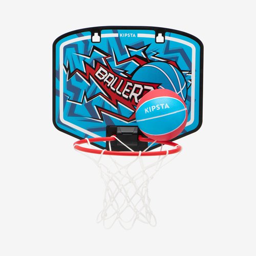 Kipsta Mini Basketballkorb für Wand- und Türbefestigung - SK100 blau/rot