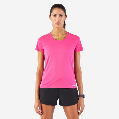 Kalenji Laufshirt kurzarm Damen atmungsaktiv - Run 100 pink