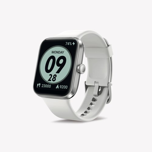 Decathlon Laufuhr Smartwatch Multisportuhr mit Herzfrequenzmessung - CW500 S weiss