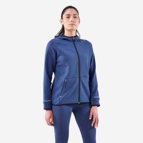 Kiprun Laufjacke Damen - Run 500 Warm blau