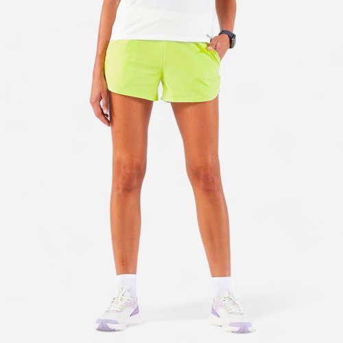 Kiprun Laufshorts Trailrunning Damen atmungsaktiv - Run 500 Dry gelb