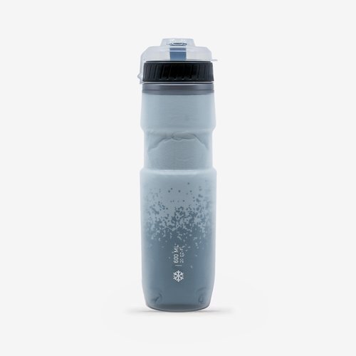 Decathlon Trinkflasche 600 ml flexibel. isoliert - blau