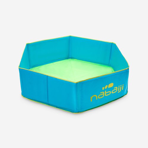 Nabaiji Planschbecken Kinder faltbar mit Tasche 88.5 cm Durchmesser - Tidipool blau