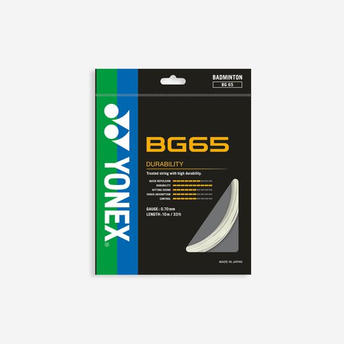 Yonex Badmintonsaite BG 65 weiss