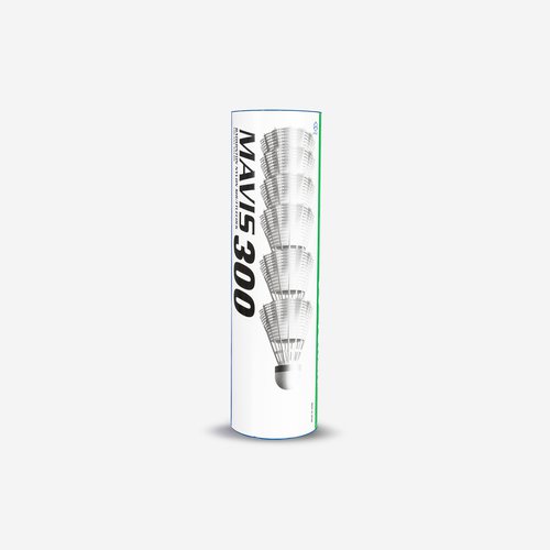 Yonex Shuttlecocks Mavis 300 Federbälle Kunststoff 6er-Dose weiss